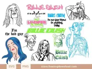 Billie Eilish SVG Bundle