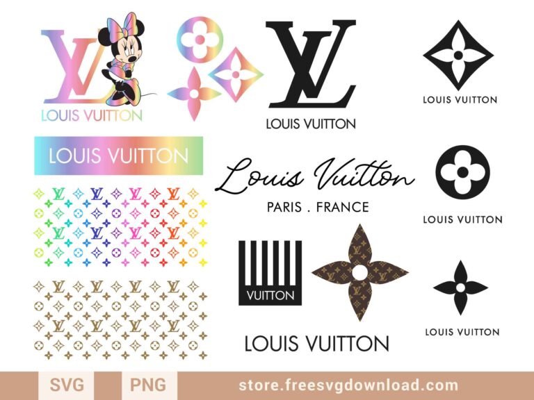 Louis Vuitton Logo SVG Bundle