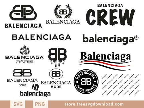 Balenciaga Logo SVG Bundle