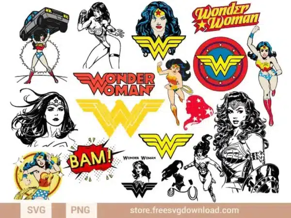 Wonder Woman SVG Bundle