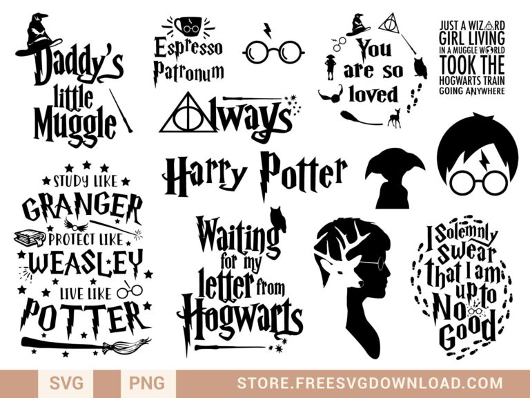 Harry Potter SVG Bundle 1