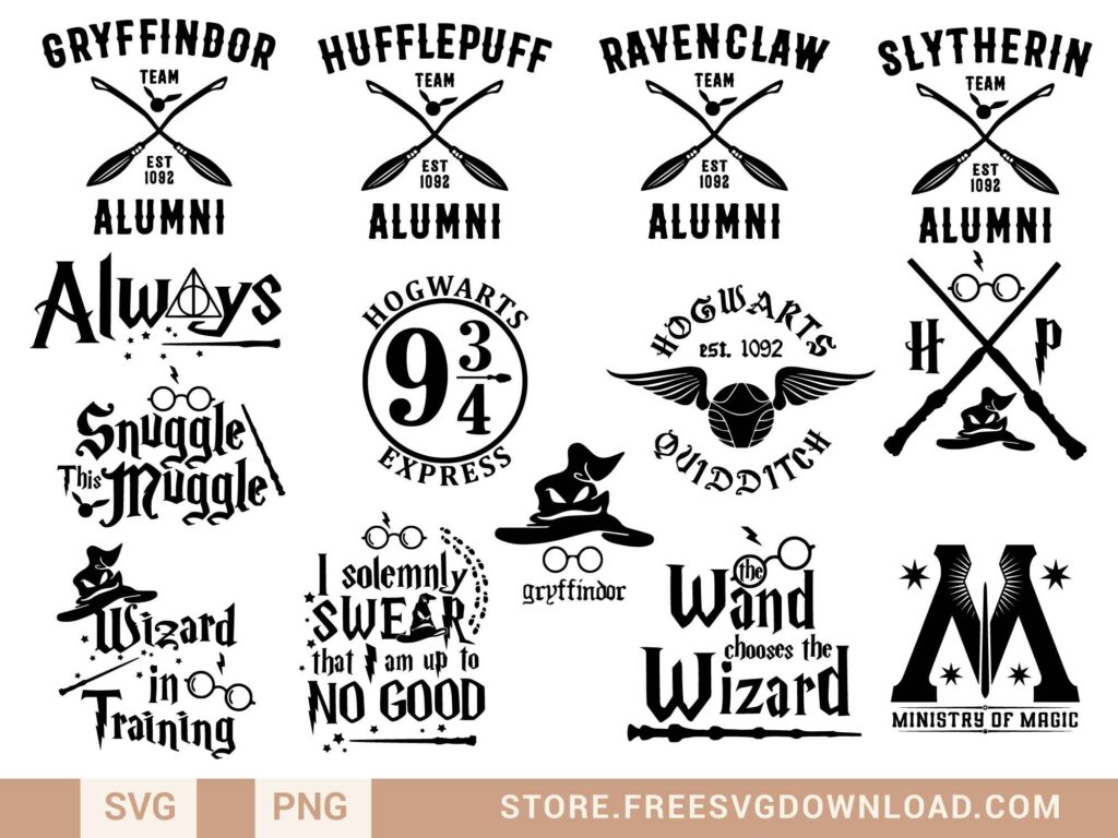 241+ Harry Potter Free Svg - Download Free SVG Cut Files | Freebies