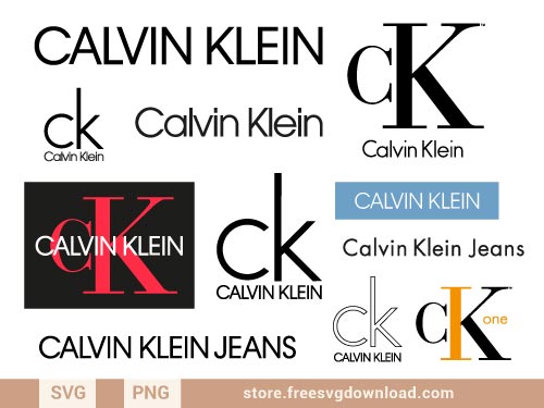 Calvin Klein Logo SVG Bundle cut files