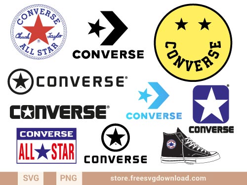 Converse Logo SVG Bundle - Store Free SVG Download