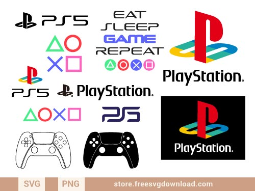 Playstation Logo SVG Bundle, playstation controller svg
