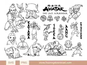 Avatar The Last Airbender SVG Bundle