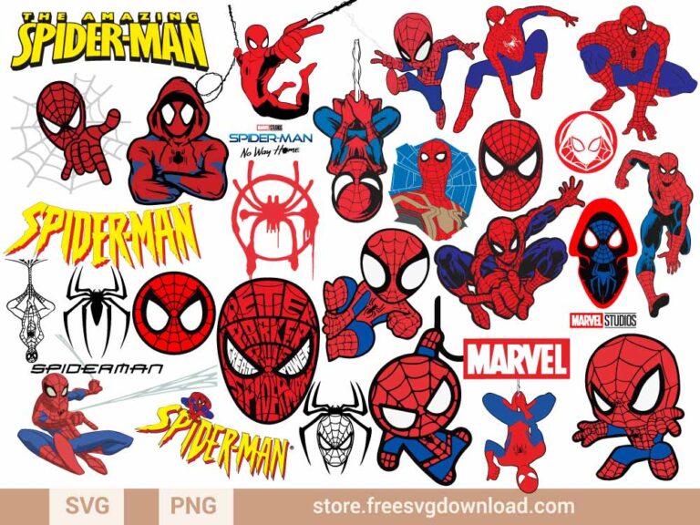 Spiderman SVG Bundle cut files, spiderman png, superhero svg, spiderman cricut, baby spiderman svg, marvel svg, spiderman birthday svg, little spiderman svg