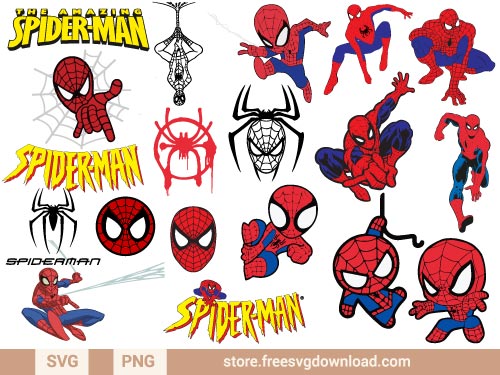 Spiderman SVG Bundle - Store Free SVG Download