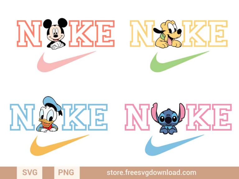 Nike Disney svg Sport Brands svg cut files, adidas svg, jordan svg, nike drip svg cricut, nike swoosh svg, air jordan svg, fashion svg, mickey svg, pluto svg, stitch svg, donald duck svg