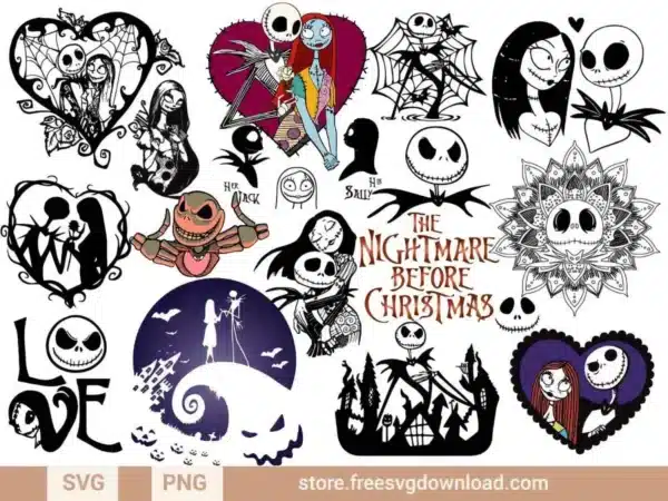 Nightmare Before Christmas SVG Bundle
