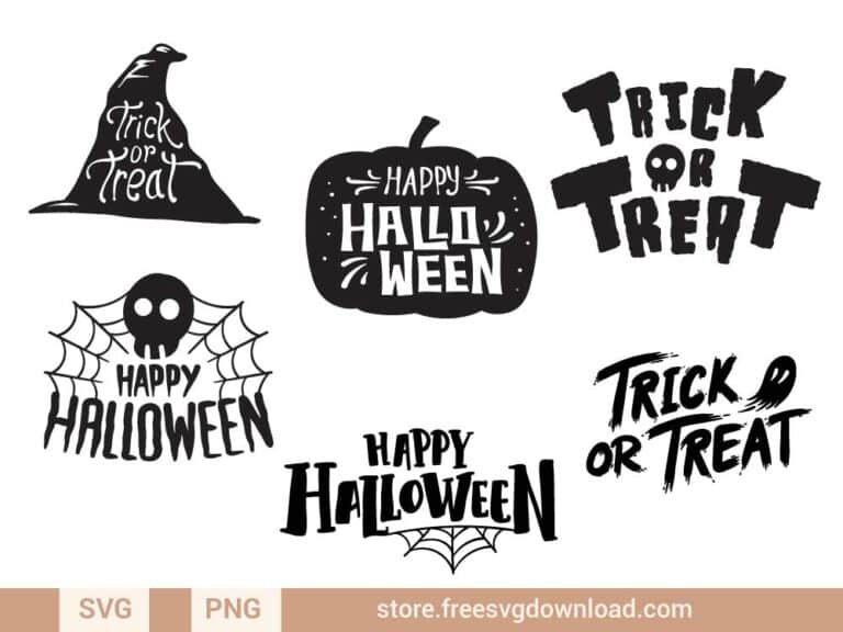 Happy Halloween SVG & PNG, SVG Free Download, SVG for Cricut Design Silhouette, svg files for cricut, halloween svg, spooky svg, fall svg, pumpkin svg, happy halloween svg, halloween png, ghost svg, autumn svg, trick or treat svg,
