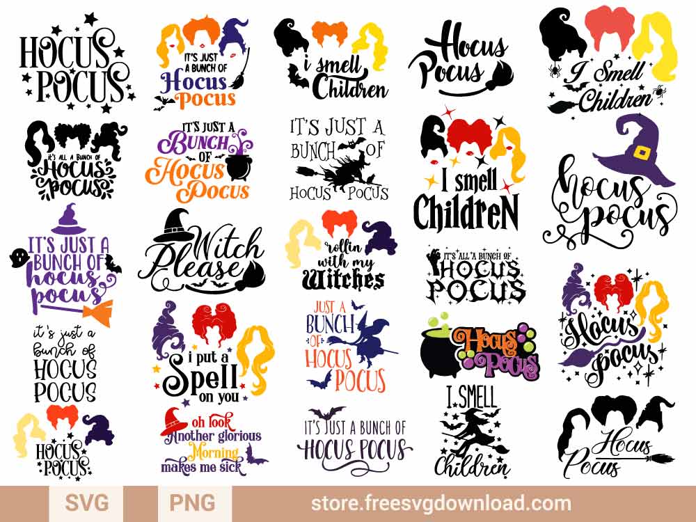 Hocus Pocus Characters Svg