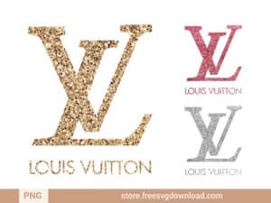 Louis Vuitton Glitter Clipart, Louis Vuitton png, lv logo png, fashion brand png, Louis Vuitton clipart