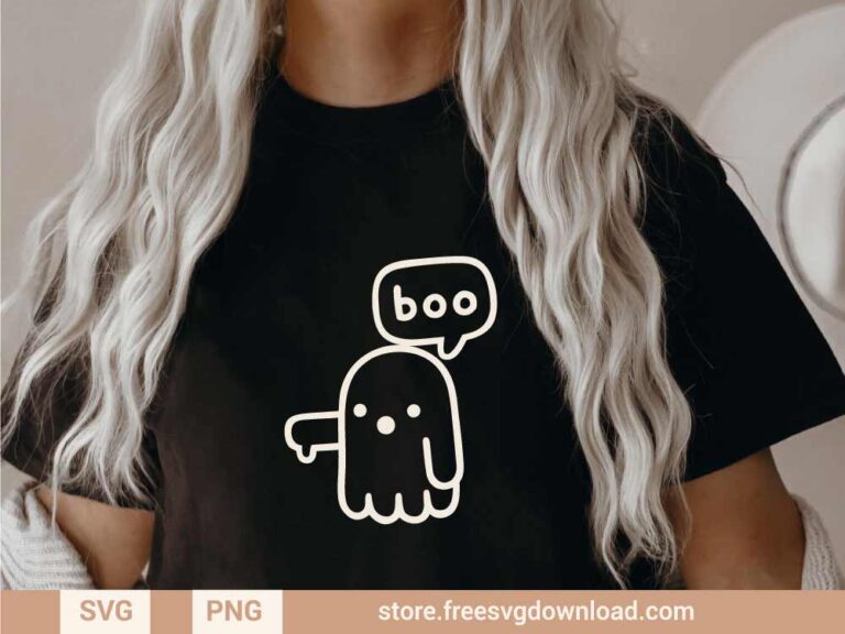 Boo Halloween SVG & PNG, SVG file for Silhouette, svg files for cricut, separated svg, shirt svg, aesthetic svg, trendy svg, Halloween svg, ghost svg