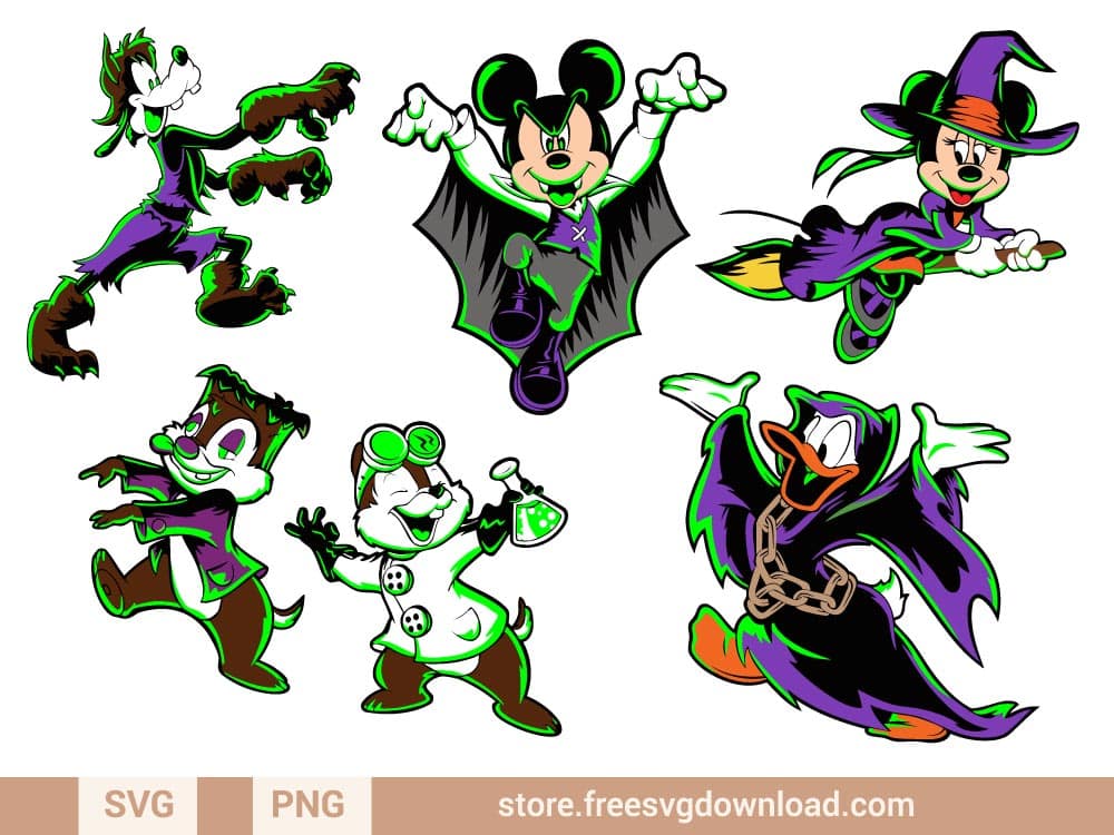 Disney Mickey Scary SVG, Disney Mickey Skull SVG, Mickey Mouse SVG