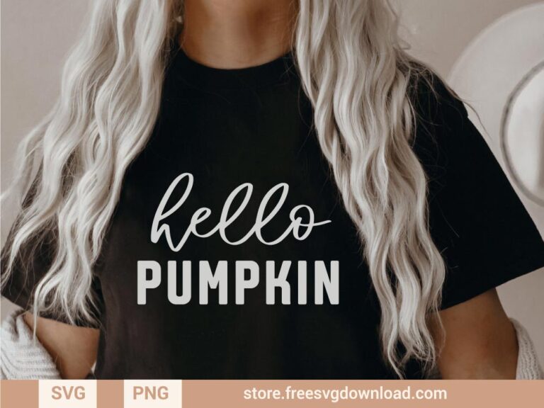 Hello Pumpkin SVG & PNG, SVG file for Silhouette, svg files for cricut, separated svg, shirt svg, aesthetic svg, trendy svg, fall svg, autumn svg