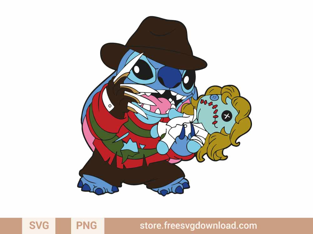 Stitch Freddy Krueger SVG (FSD-K20) - Store Free SVG Download