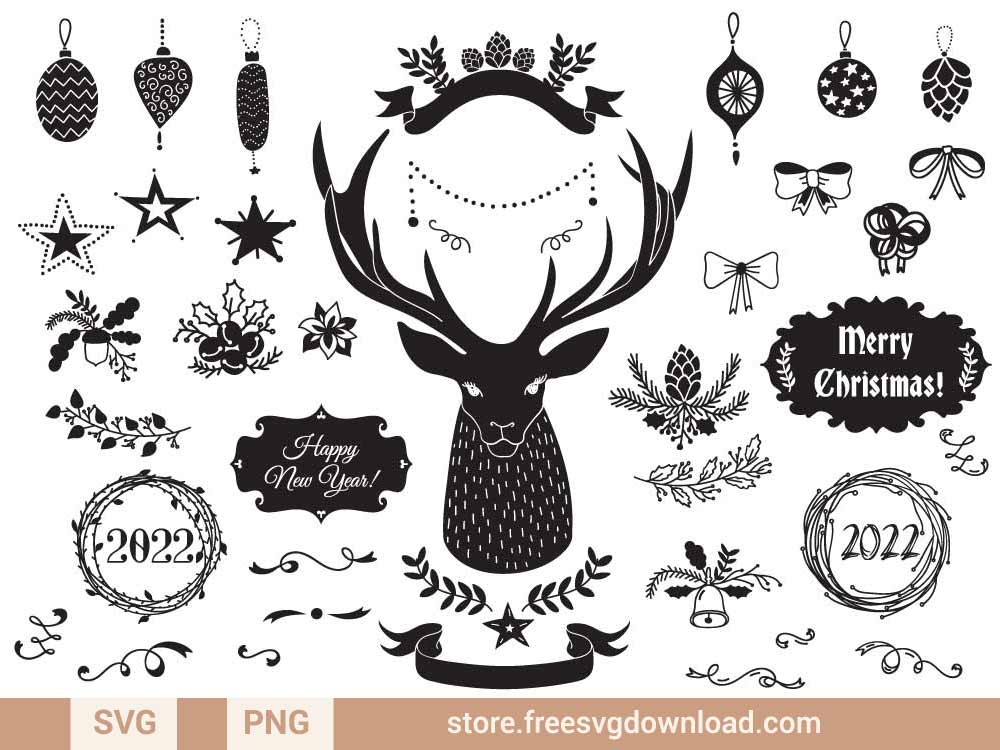 Christmas Ornament SVG Bundle (FSD-M5) - Store Free SVG Download