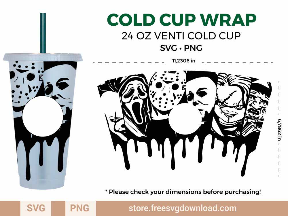 10 Free Starbucks Cold Cup SVG files to make Full Wraps