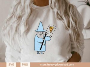 Wizard SVG & PNG, SVG file for Silhouette, svg files for cricut, separated svg, shirt svg, aesthetic svg, trendy svg, pizza svg