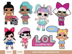 Lol Dolls SVG Bundle