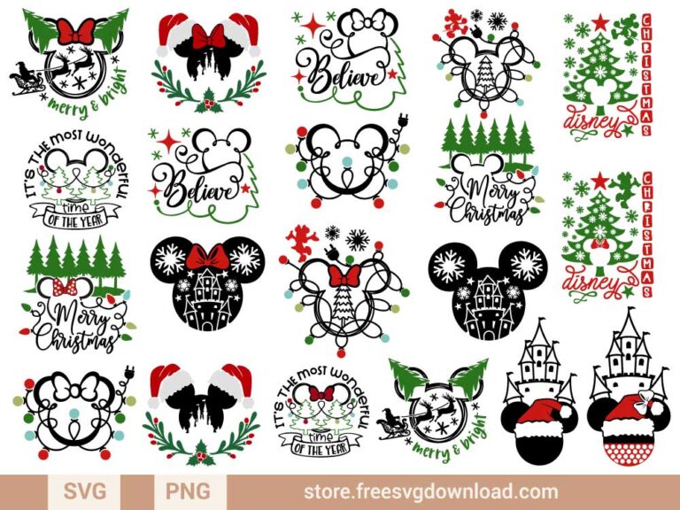 G Bundle & PNG, SVG for Silhouette, svg files for cricut, Christmas mickey mouse svg, Christmas lights svg, disney christmas svg, minnie mouse svg, Christmas svg, Merry Christmas SVG, holiday svg, Santa svg, snowflake svg, candy cane svg, Christmas tree svg, deer svg, christmas gift svg, mickey head svg, buffalo plaid svg, leopard Christmas tree svg