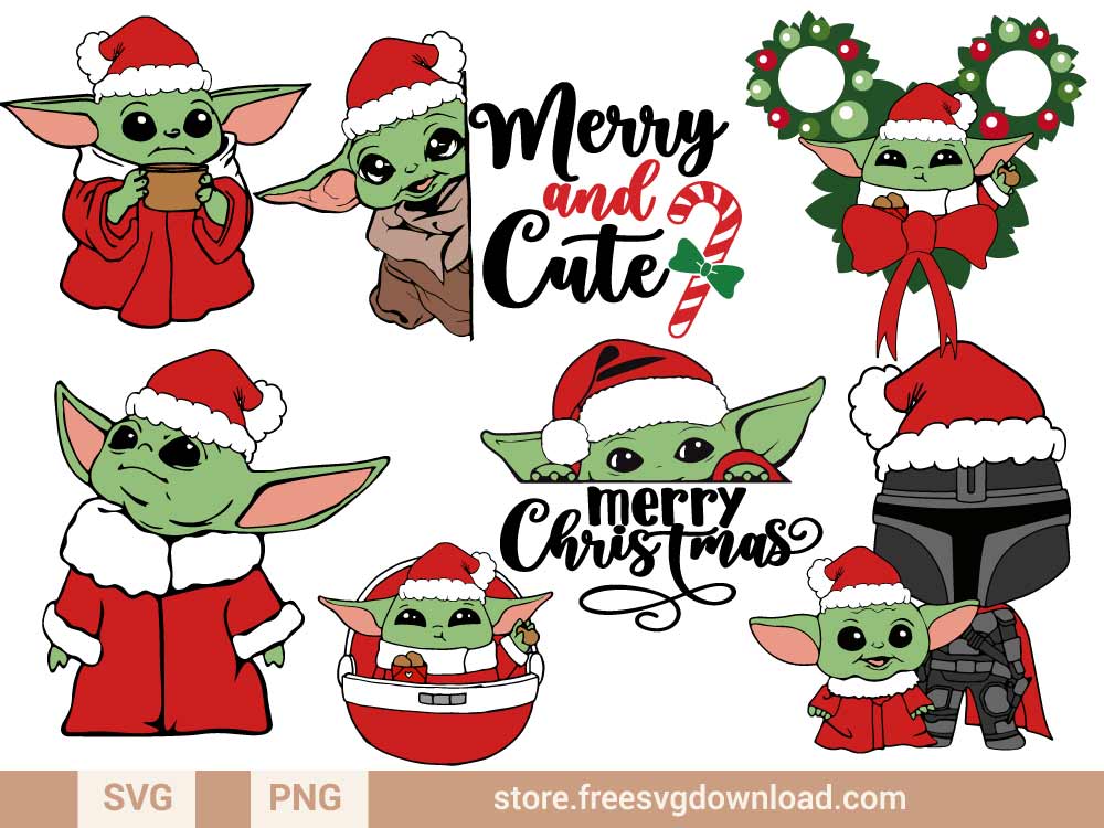 Baby Yoda SVG Bundle (FSD-J34) - Store Free SVG Download