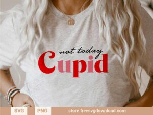 Not Today Cupid SVG & PNG, svg files for Cricut, SVG file for Silhouette, separated svg, shirt svg, aesthetic svg, valentine svg, valentine shirt svg, love svg, couple svg, heart svg