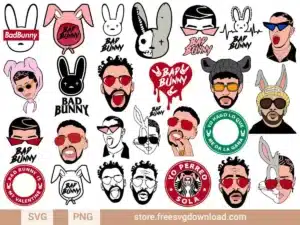 Bad Bunny SVG Bundle 2