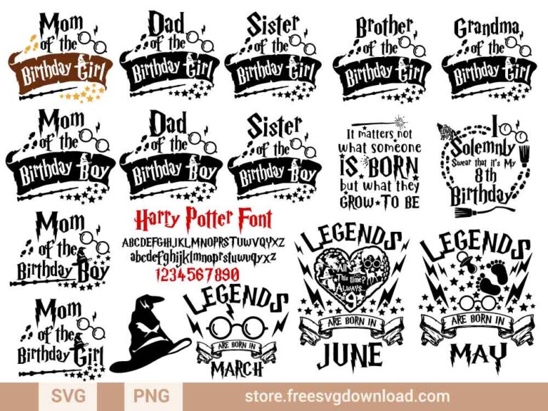 Harry Potter Birthday SVG, magic svg, wizard svg, hermionie svg, ron svg, snape svg, Gryffindor svg, Snuggle this muggle svg, always svg, hogwarts svg, mommy's little muggle svg, harry potter birthday mom svg, birthday dad svg