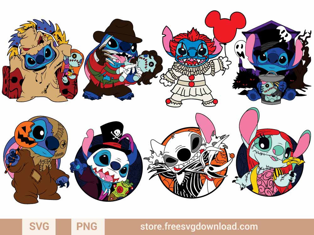 Halloween Stitch SVG Bundle (FSD-K86) - Store Free SVG Download