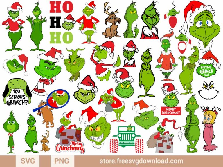 Grinch SVG Bundle & PNG, SVG Free Download, svg files for cricut, Christmas svg, grinch eye svg, grinch face svg, merry grinchmas svg, grinch tree svg, grinch hand svg, candy cane svg, Christmas tree svg, dr seuss svg, thing 1 thing 2 SVG, grinch dog svg, grinch max svg, grinch stole christmas svg