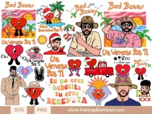 Bad Bunny SVG Bundle 3