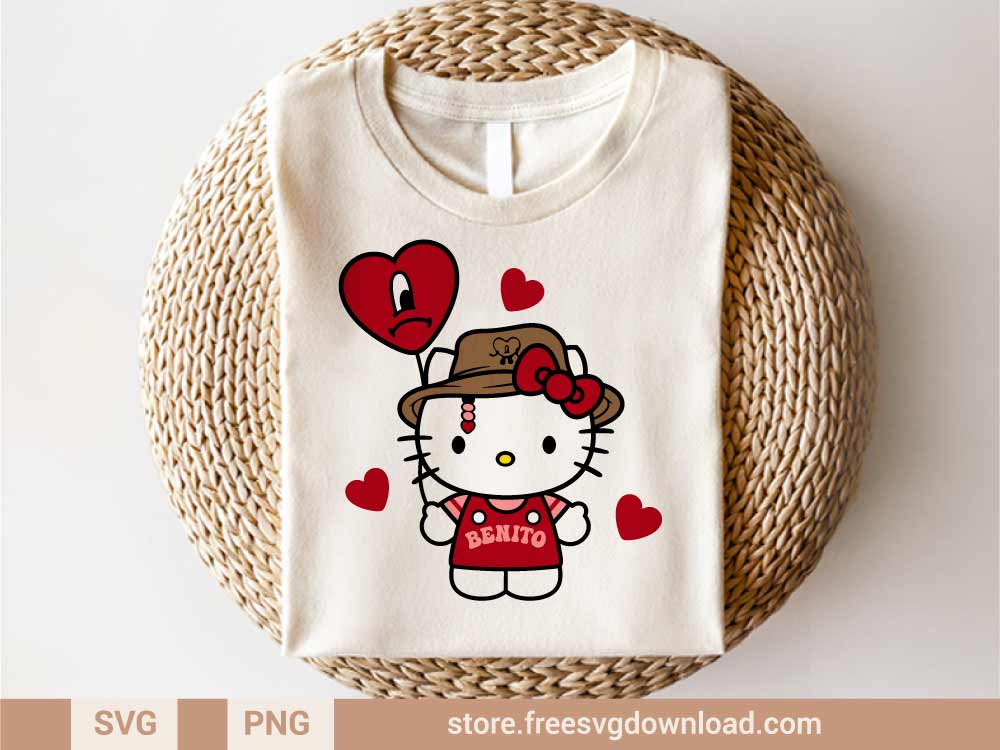Hello Kitty Bad Bunny SVG (FSD-C67) - Store Free SVG Download