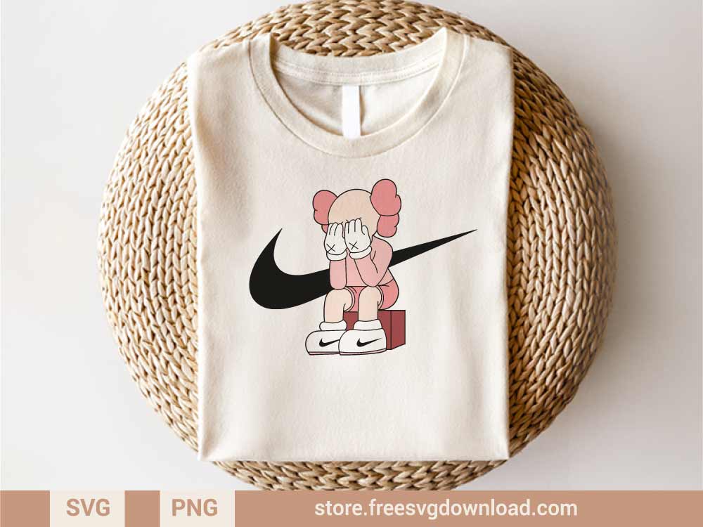 Kaws Mickey Mouse Nike SVG & PNG, svg files for Cricut, SVG file for Silhouette, separated svg, shirt svg, mickey mouse svg, nike svg, nike logo svg, disney svg
