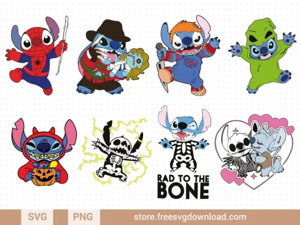 Stitch Horror Movie SVG Bundle