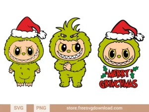 Labubu Grinch SVG Bundle