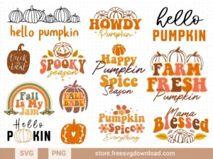 Pumpkin SVG Bundle